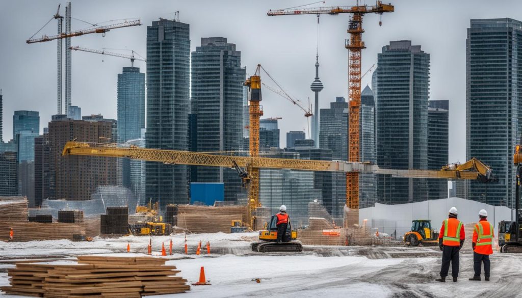 Toronto building permits winter