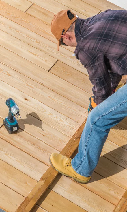 deck construction permit application markham