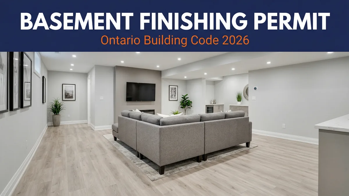 Basement Finishing Permit in Ontario: Requirements and Process