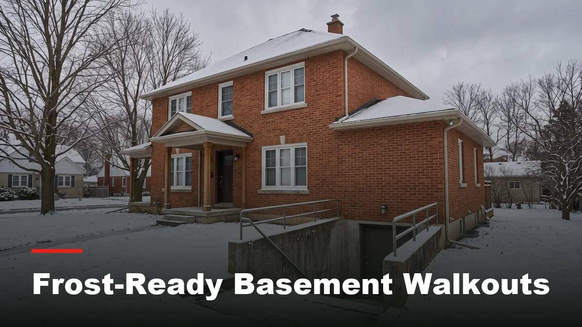 Drafting Exterior Insulated Basement Walkouts to Resist Winter Frost-Heave